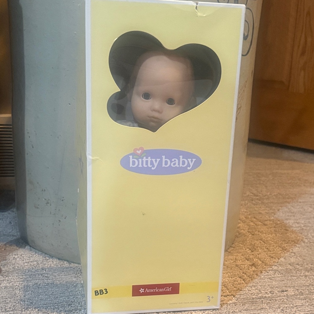 American Girl Bitty Baby Doll in Yellow Box